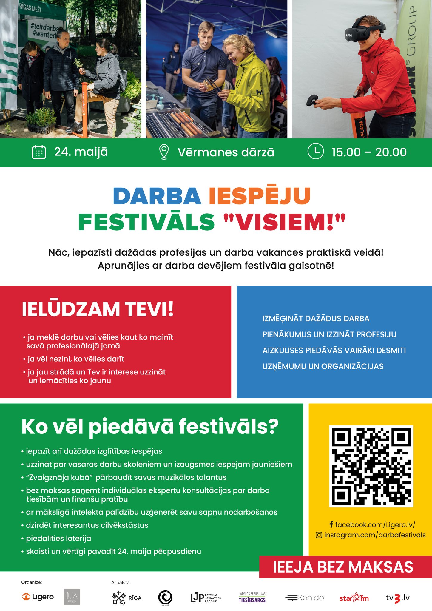 Pasākuma fotogrāfija: Darba Iespēju Festivālā “VISIEM”.