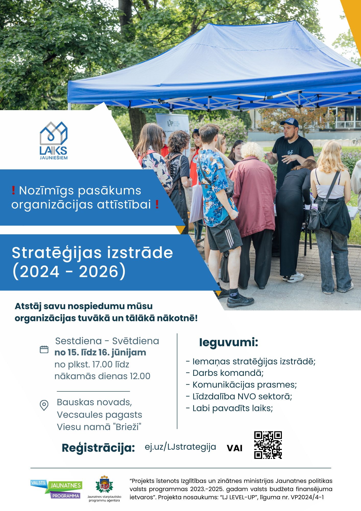 Laiks Jauniešiem Stratēģijas Izstrādes Pasākums!