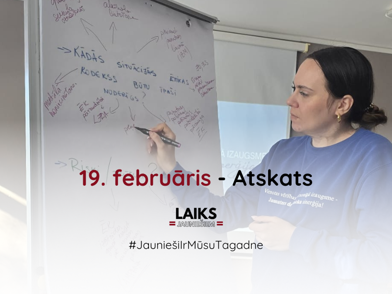 Pasākuma fotogrāfija: 19. februāris - atskats biedrībai “Laiks Jauniešiem”
