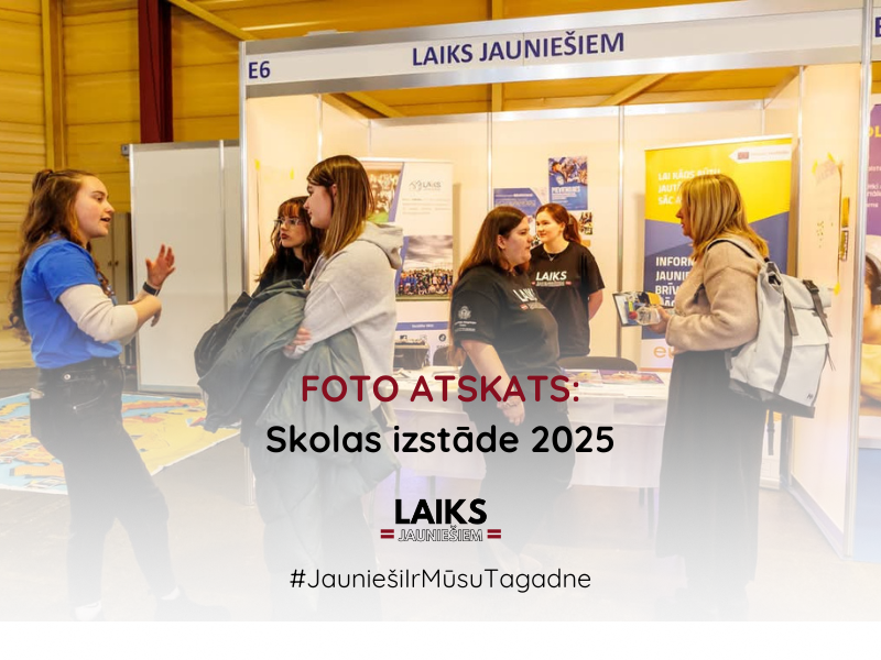 Pasākuma fotogrāfija: FOTO atskats: Biedrība “Laiks Jauniešiem” aizvadīja trīs jaudīgas dienas Skolas izstādē 2025