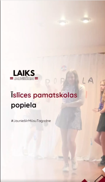 Pasākuma fotogrāfija: Paldies, Īslīces pamatskola par uzaicinājumu mūsu organizācijas vadītājam Gintam Jankovskim vērtēt bērnu un jauniešu Popiel