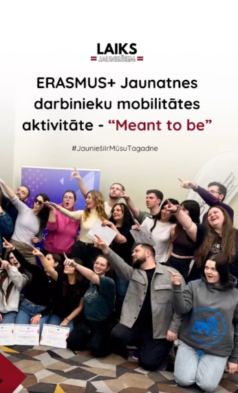 PasÄkuma fotogrÄfija: ElÄ«zai un KatrÄ«nai aprīļa sÄkumÄ bija lieliska iespÄja doties pie mÅ«su draugiem VisuomenÄs ir verslo plÄtros institutas, kuri organizÄja ERASMUS+ Jaunatnes darbinieku mobilitÄtes aktivitÄti ar nosaukumu āMeant to beā