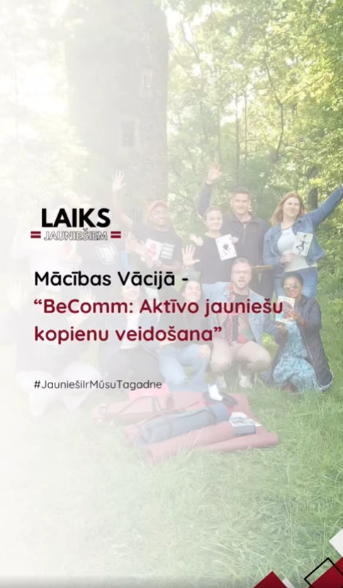 Pasākuma fotogrāfija: No 6. līdz 11. maijam mūsu biedrības “Laiks Jauniešiem” valdes locekle Katrīna Jankovska piedalījās starptautiskajās mācībās “BeComm: Building Active Youth Communities” Königswinter, Vācijā.