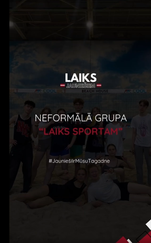 Pasākuma fotogrāfija: Biedrības “Laiks Jauniešiem” Rīgas nodaļa kopā ar jauniešiem aizvadīja aktīvu un aizraujošu neformālo grupu “Laiks sportam”!