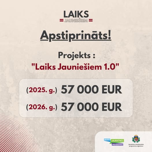Pasākuma fotogrāfija: Kļūstot par Nacionālā mēroga jaunatnes organizāciju mums bija iespēja pretendēt uz projekta konkursa: “Valsts programmas 2025. gada konkursa “Atbalsts jaunatnes organizāciju darbībai un līdzdalības nodrošināšanai valsts un starptautiskajā jaunatnes politikā”