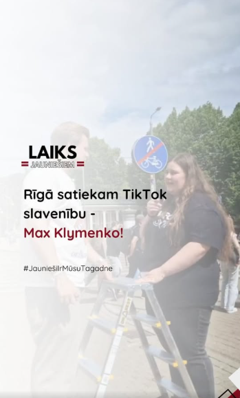 PasÄkuma fotogrÄfija: RÄ«gas ielÄs satiekam slaveno UkraiÅu tiktokeri - Maksu Klimenko!