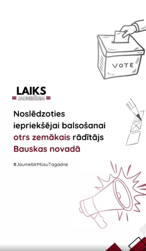 Pasākuma fotogrāfija: Vēlēšanu aktivitāte mūsu novadā joprojām ļoti zema. 11.50% no Bauskas novada iedzīvotājiem devušies balsot!