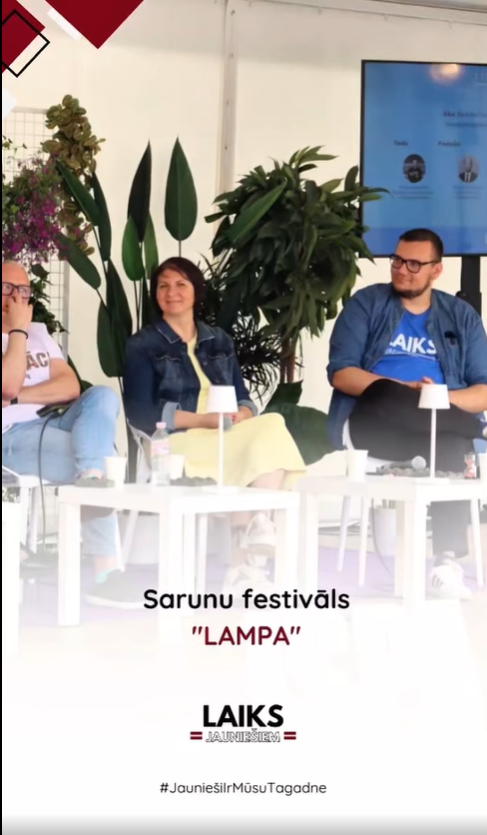 PasÄkuma fotogrÄfija: VIDEO: āLaiks JaunieÅ”iemā sarunu festivÄlÄ āLAMPAā