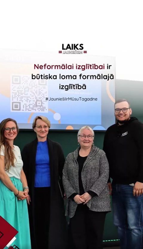 Pasākuma fotogrāfija: Neformālajai izglītībai ir būtiska loma formālās izglītības stiprināšanā.