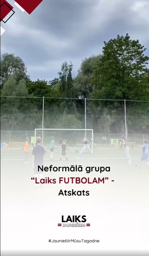 Pasākuma fotogrāfija: Biedrības “Laiks Jauniešiem” Rīgas nodaļa 7. jūlijā devās uz LNK sporta parku, kur aktīvi un aizrautīgi spēlēja futbolu un citas saliedējošas aktivitātes!