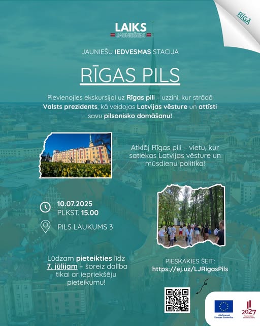 Pasākuma fotogrāfija: Biedrības “Laiks Jauniešiem” Rīgas nodaļa aicina tieši Tevi doties kopīgi ekskursijā uz Rīgas Pili!
