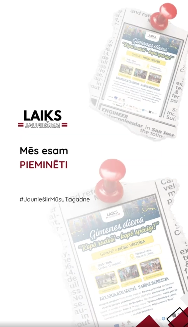PasÄkuma fotogrÄfija: Paldies, www.bauskasdzive.lv redakcijai par atbalstu Ä£imenes dienas āKopÄ radoÅ”i, kopÄ spÄcÄ«gi!ā publicitÄtes nodroÅ”inÄÅ”anÄ - tikai KOPÄ mÄs VARAM darÄ«t LIELAS lietas!
