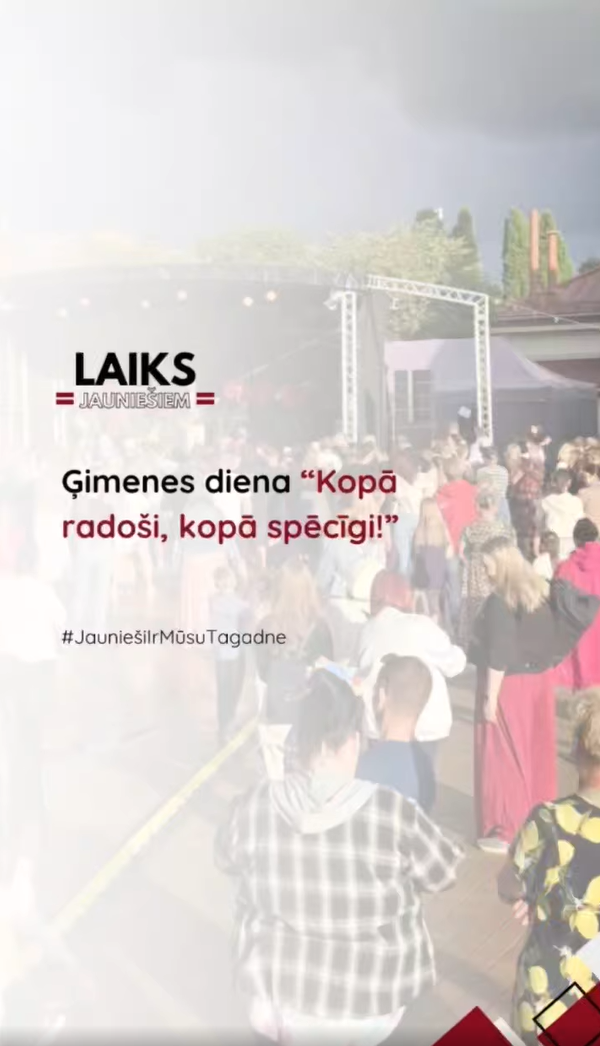 PasÄkuma fotogrÄfija: VIDEO atskats no Ä¢IMENES DIENAS pasÄkuma āKopÄ radoÅ”i, kopÄ spÄcÄ«gi!ā