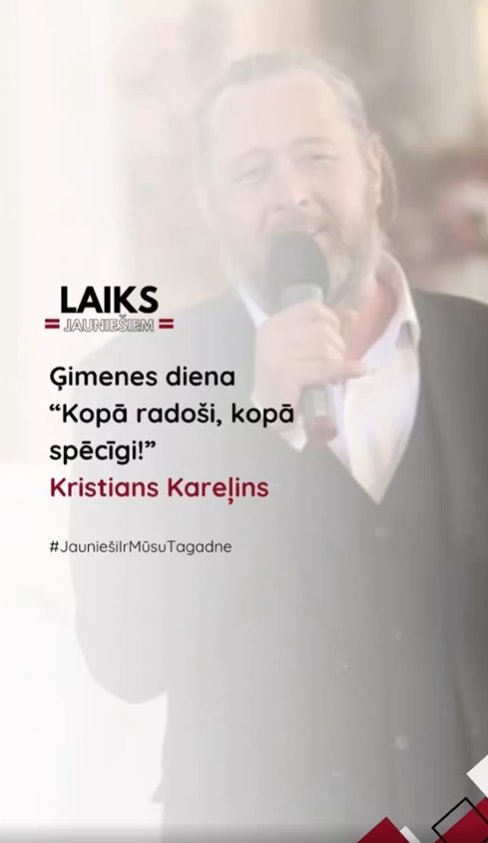PasÄkuma fotogrÄfija: Mums ir lieliskas ziÅas! 12. augusta Ä£imenes dienas pasÄkumu āKopÄ radoÅ”i, kopÄ spÄcÄ«gi!ā vadÄ«s aktieris, mÅ«ziÄ·is un futbola kluba Leevon PPK Ä£enerÄldirektors Kristians Kareļins.