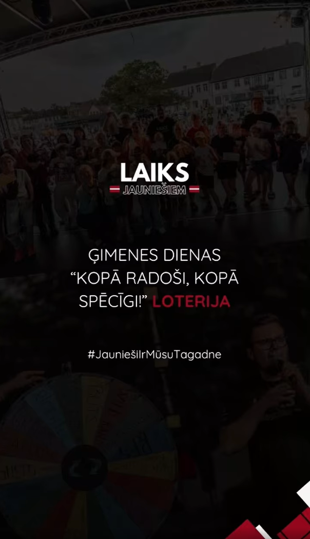 PasÄkuma fotogrÄfija: BiedrÄ«bas āLaiks JaunieÅ”iemā komandas vÄrdÄ sakÄm lielu paldies visiem pasÄkuma atbalstÄ«tÄjiem, par iespÄju iepriecinÄt Ä£imenes ar dažÄdÄm dÄvanu kartÄm un citÄm balviÅÄm!