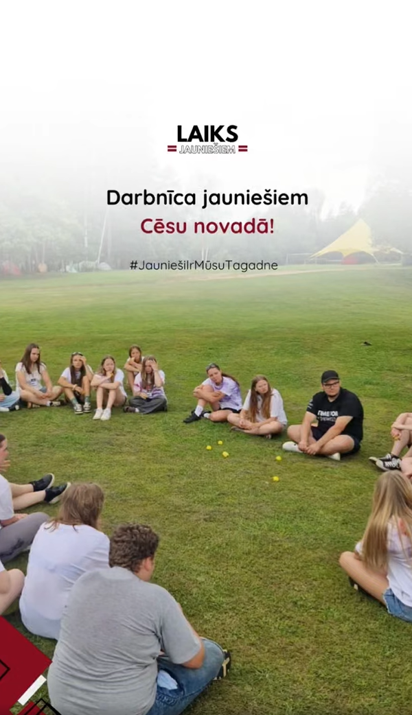 Pasākuma fotogrāfija: Atgriežamies augustā, kad mums bija fantastiska iespēja paciemoties “Lauzt robežas” pasākumā jauniešiem, nodrošinot dažādas neformālās izglītības aktivitātes.