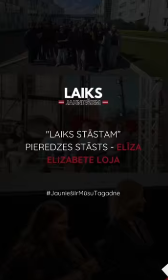 Pasākuma fotogrāfija: Turpinām rubriku “Laiks STĀSTAM”, kurā jaunieši dalās ar dažādām pieredzēm, stāsta un iedvesmo citus.