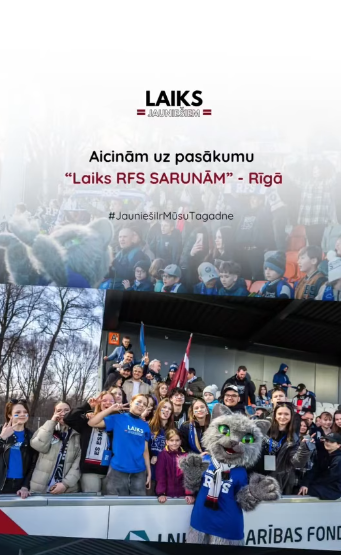 Pasākuma fotogrāfija: Biedrības “Laiks Jauniešiem” Rīgas nodaļa aicina apmeklēt pasākumu “Laiks RFS SARUNĀM”
