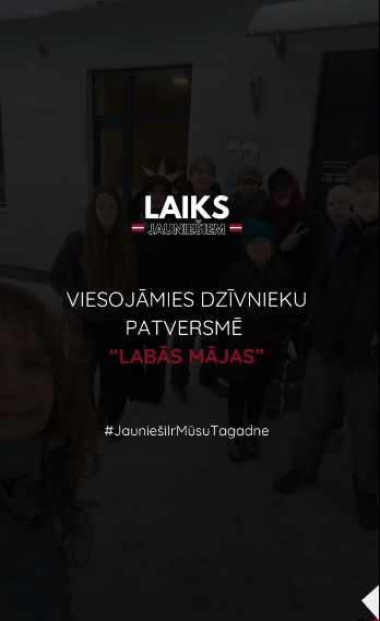 Pasākuma fotogrāfija: Viesojāmies dzīvnieku patversmē “Labās mājas”, kur iepazinām brīvprātīgā darba iespējas un uzzinājām, kā patversme ar ziedojumu palīdzību spēj parūpēties par dzīvniekiem.