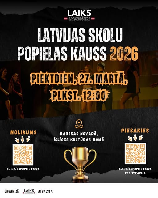 Pasākuma fotogrāfija: Latvijas skolu POPielas kauss 2026