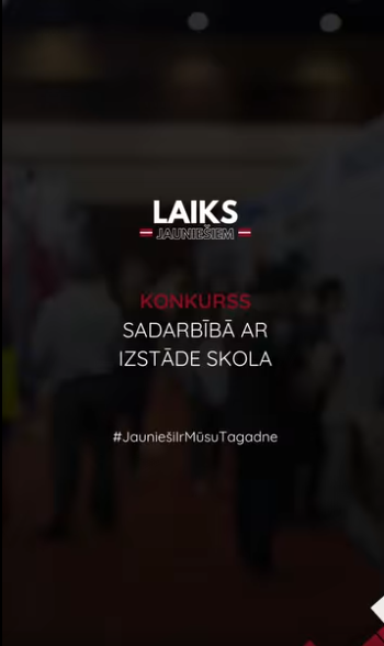Pasākuma fotogrāfija: Laiks Jauniešiem sadarbībā ar izstādi “Skola 2026” izspēlē ielūgumus uz piektdienu un sestdienu - lielāko izglītības iestāžu izstādi Baltijā.