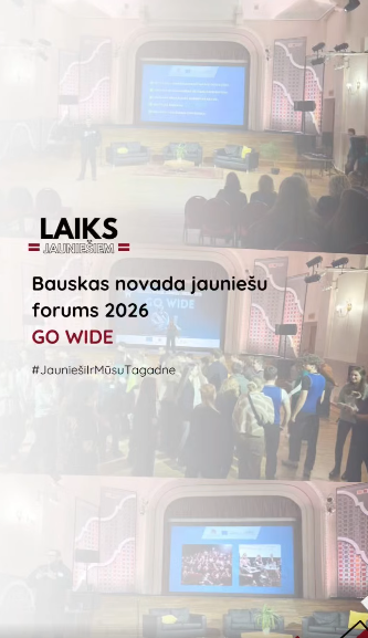 PasÄkuma fotogrÄfija: BiedrÄ«ba āLaiks JaunieÅ”iemā ar prieku piedalÄ«jÄs Å”ajÄ jaudÄ«gajÄ dienÄ, kur vienuviet satikÄs jaunieÅ”i, organizÄcijas un lÄmumpieÅÄmÄji, lai runÄtu par lÄ«dzdalÄ«bu, idejÄm un reÄlu ietekmi Bauskas novadÄ.