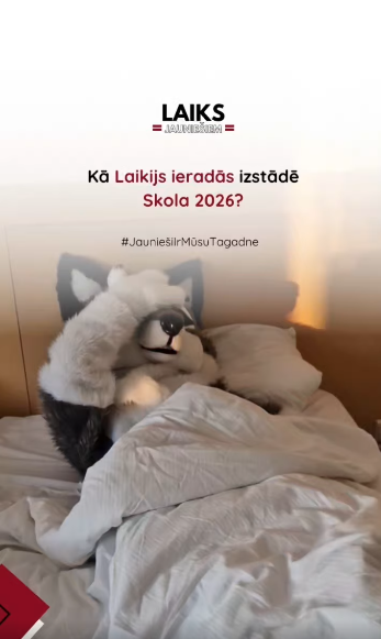 Pasākuma fotogrāfija: Izstādē “Skola 2026” oficiāli pirmo reizi prezentējam mūsu talismanu - Laikiju!