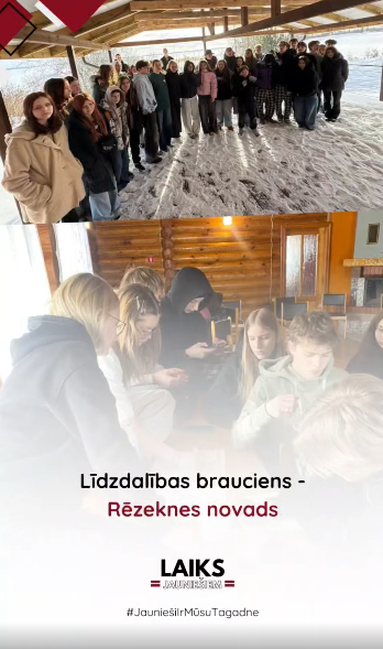 Pasākuma fotogrāfija: Aizvadījām divu dienu Līdzdalības braucienu uz Rēzeknes Valstspilsētu, kas jauniešiem deva iespēju paplašināt redzesloku, iepazīt līdzdalības iespējas praksē un gūt jaunu pieredzi ārpus ierastās vides.