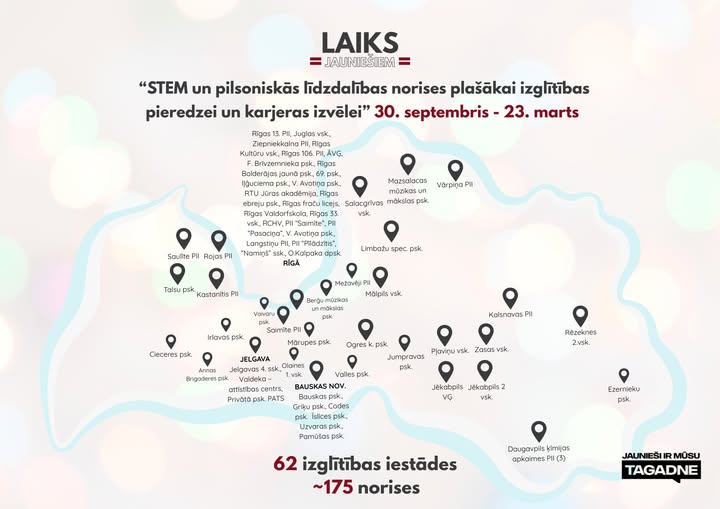 Between 30 September 2025 and 23 March 2026, we organised activities at 62 educational institutions, carrying out a total of more than 175 events.