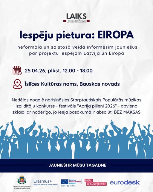 Opportunity Stop: EUROPE – see you in Īslīce!