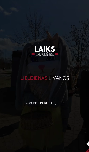 Today, 5 April, at the invitation of the Līvāni District Cultural Centre, the association “Laiks Jauniešiem” took part in an Easter event in Līvāni.